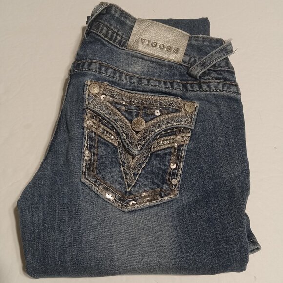 Vigoss Women's The Dallas Slim Boot Jeans Size 3/4 - Picture 1 of 9
